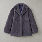 72 Bouclé Coat - Dark Gray