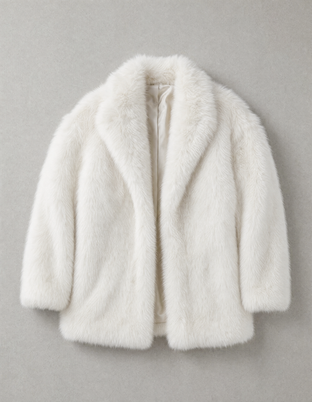 72 Bouclé Coat - White