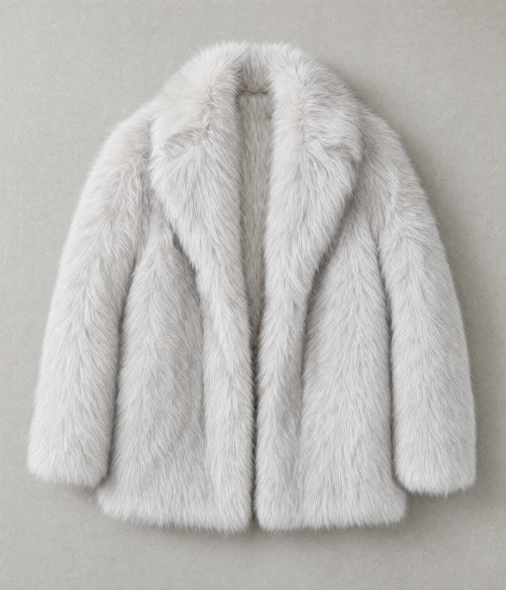 72 Bouclé Coat - Light Gray