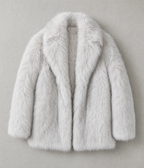 72 Bouclé Coat - Light Gray