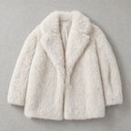 72 Bouclé Coat - Beige