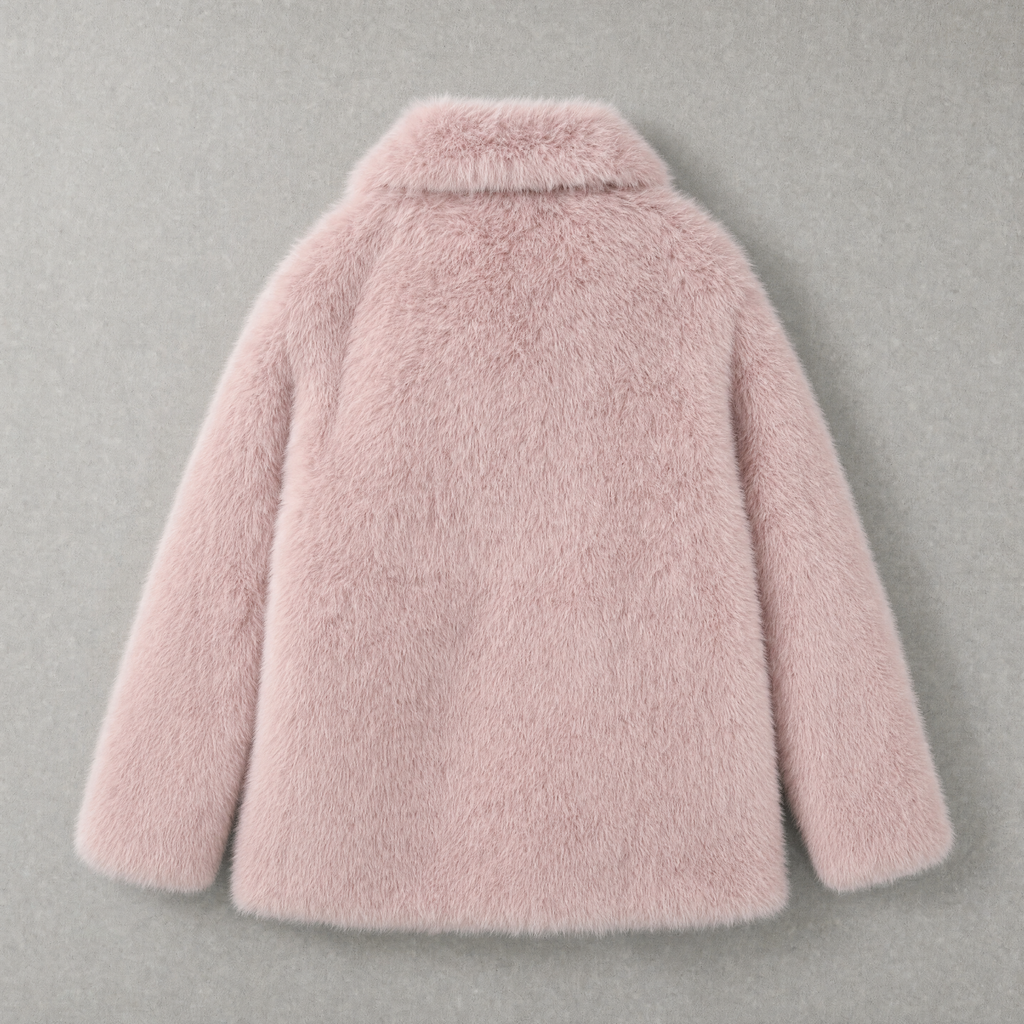 72 Bouclé Coat - Pink