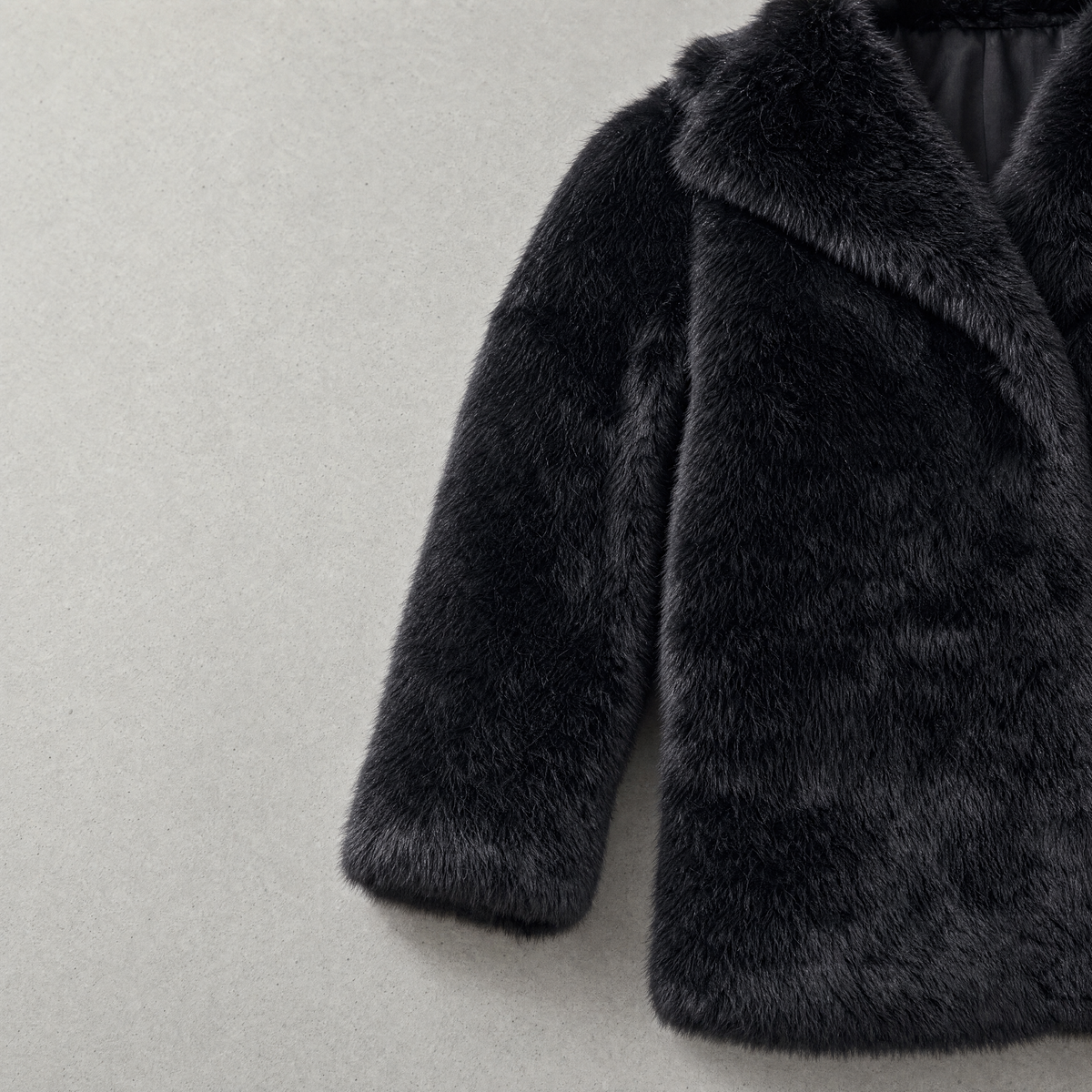 72 Bouclé Coat - Black