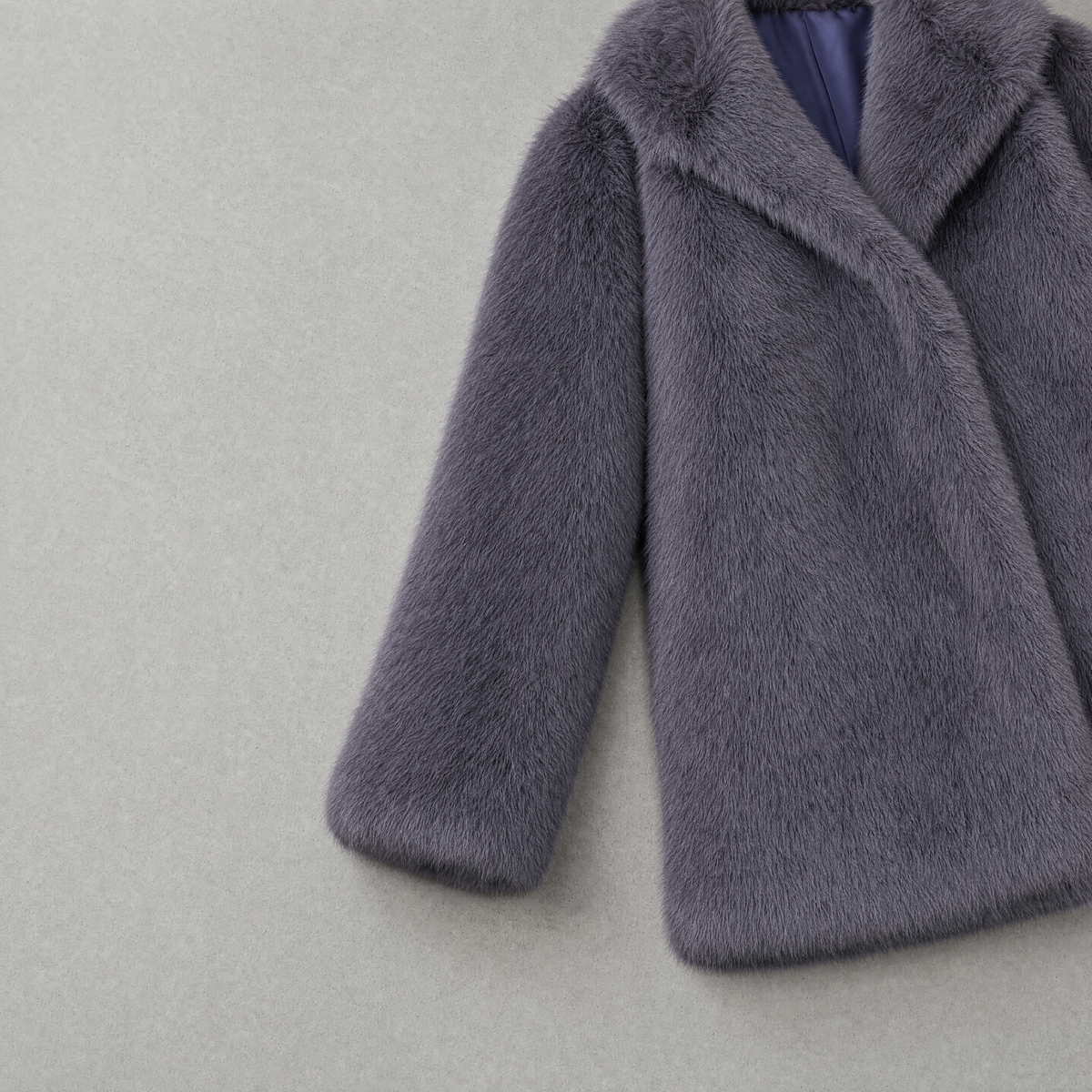 72 Bouclé Coat - Dark Gray