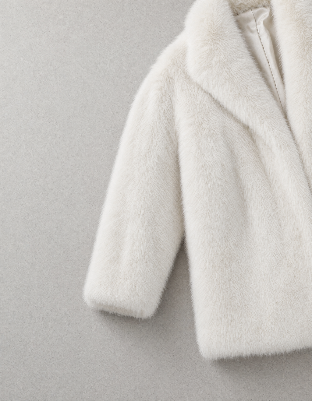 72 Bouclé Coat - White