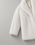 72 Bouclé Coat - White