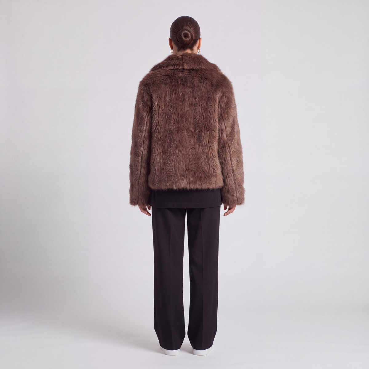 72 Bouclé Coat - Brown