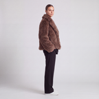 72 Bouclé Coat - Brown