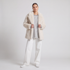 72 Bouclé Coat - Beige
