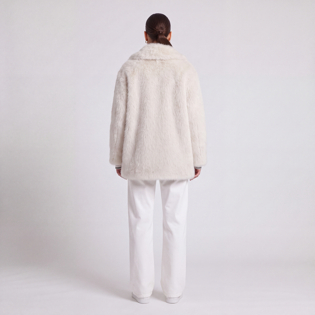 72 Bouclé Coat - Beige