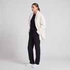 72 Bouclé Coat - White