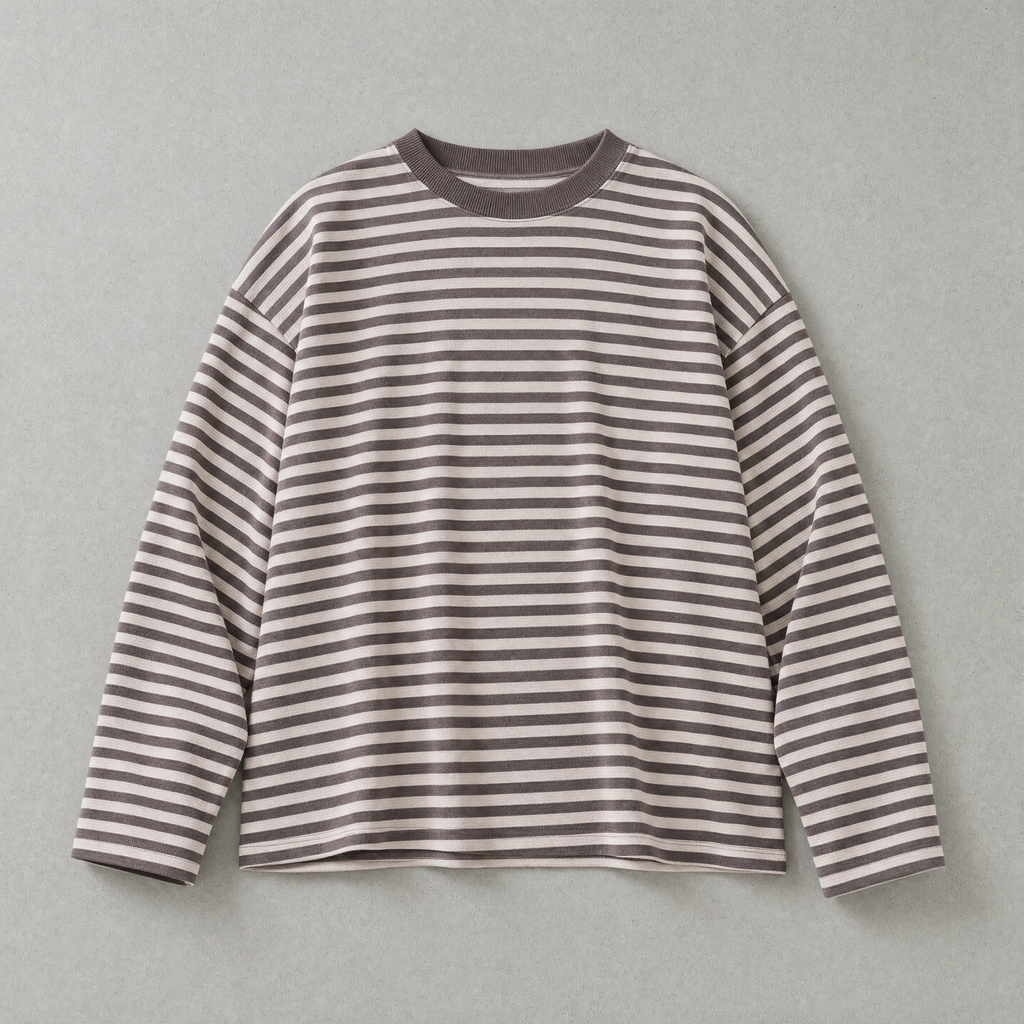 72 Stripe Longsleeve - Dark Brown