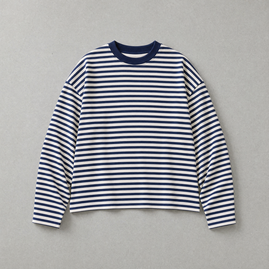 72 Stripe Longsleeve - Navy Blue