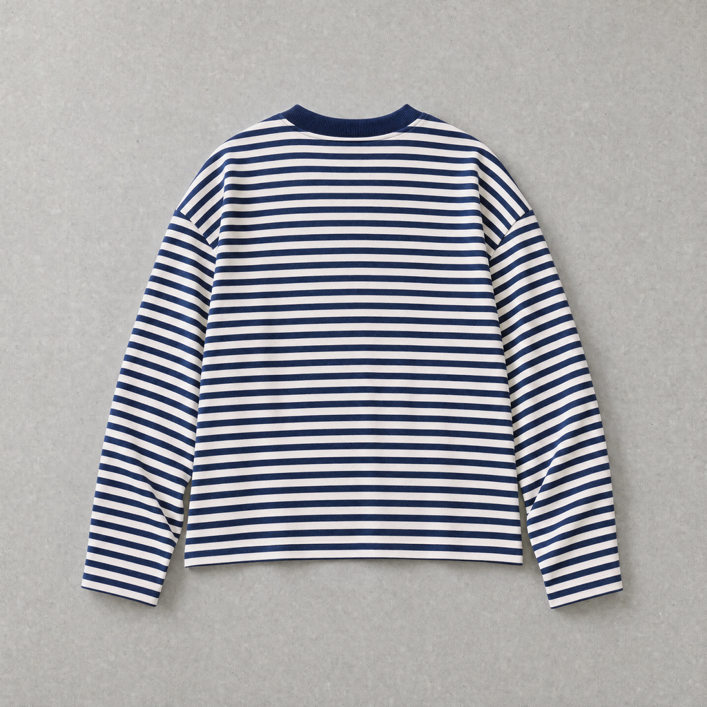 72 Stripe Longsleeve - Navy Blue
