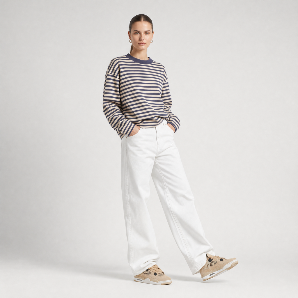 72 Stripe Longsleeve - Beige