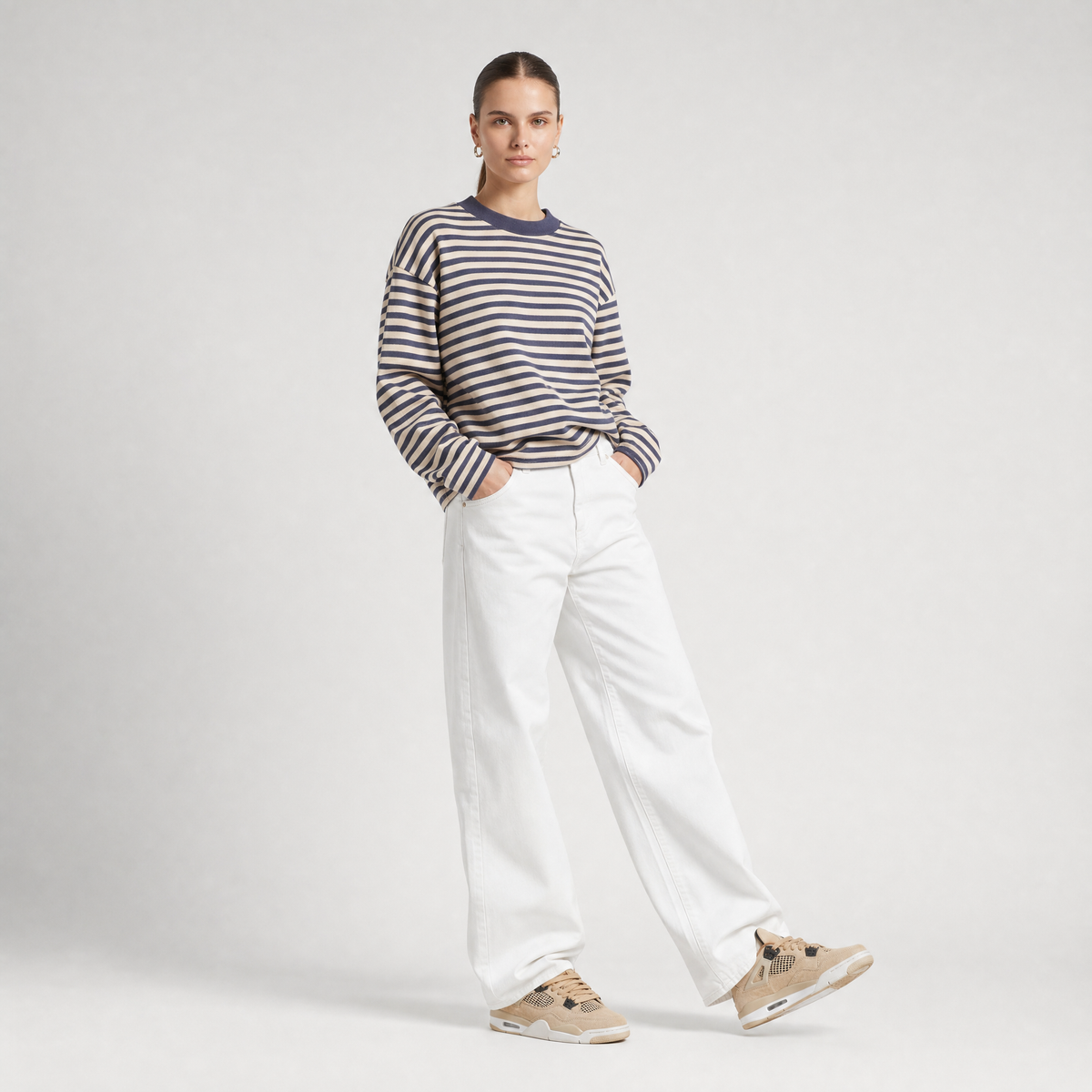 72 Stripe Longsleeve - Beige