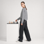 72 Stripe Longsleeve - Black And White