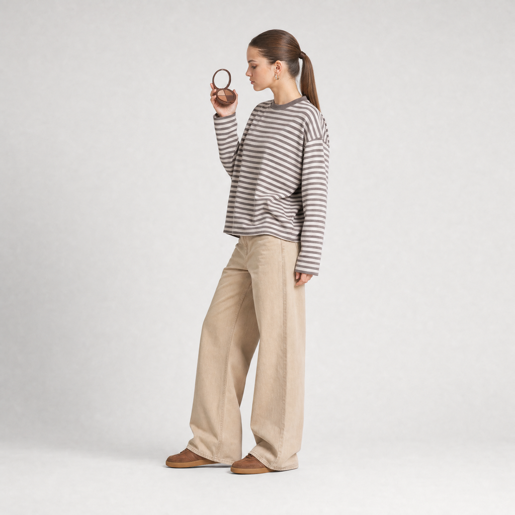 72 Stripe Longsleeve - Dark Brown