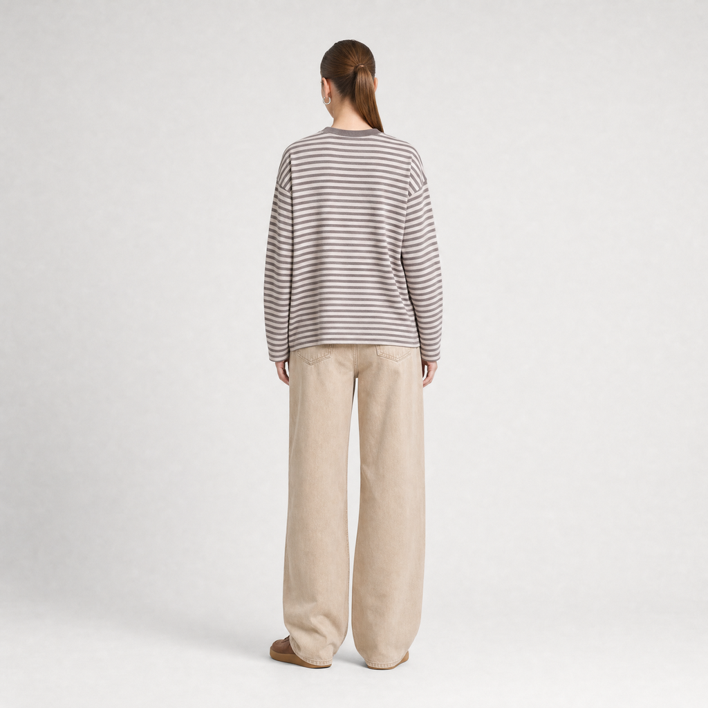 72 Stripe Longsleeve - Dark Brown
