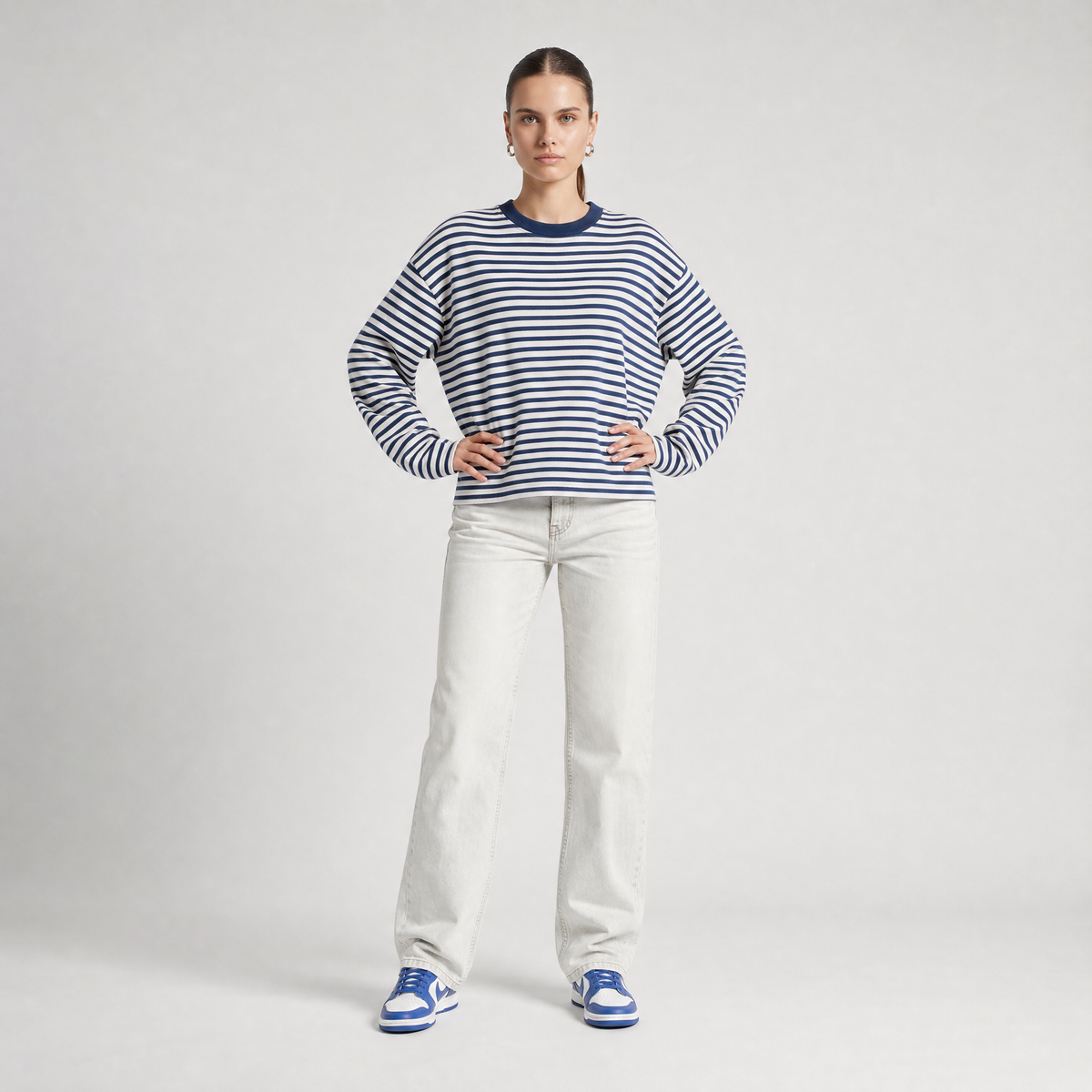 72 Stripe Longsleeve - Navy Blue