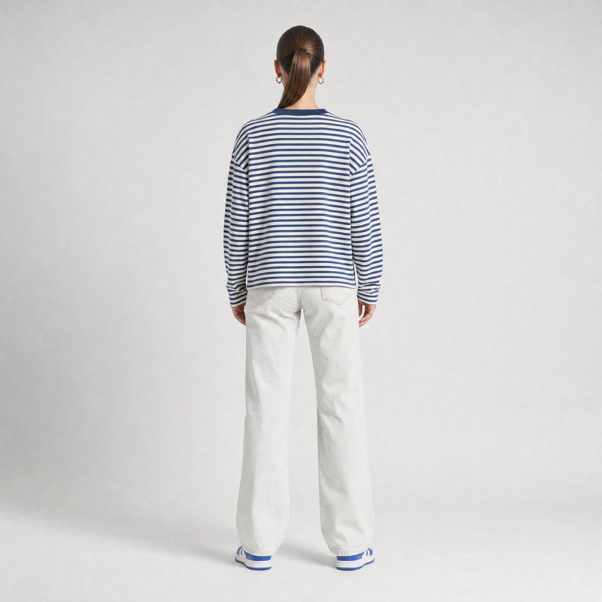 72 Stripe Longsleeve - Navy Blue