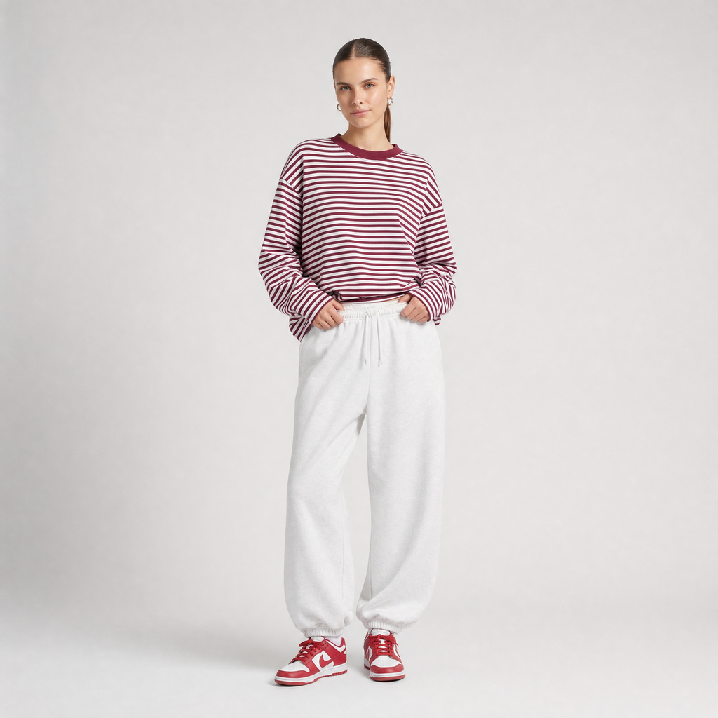 72 Stripe Longsleeve - Red Pink