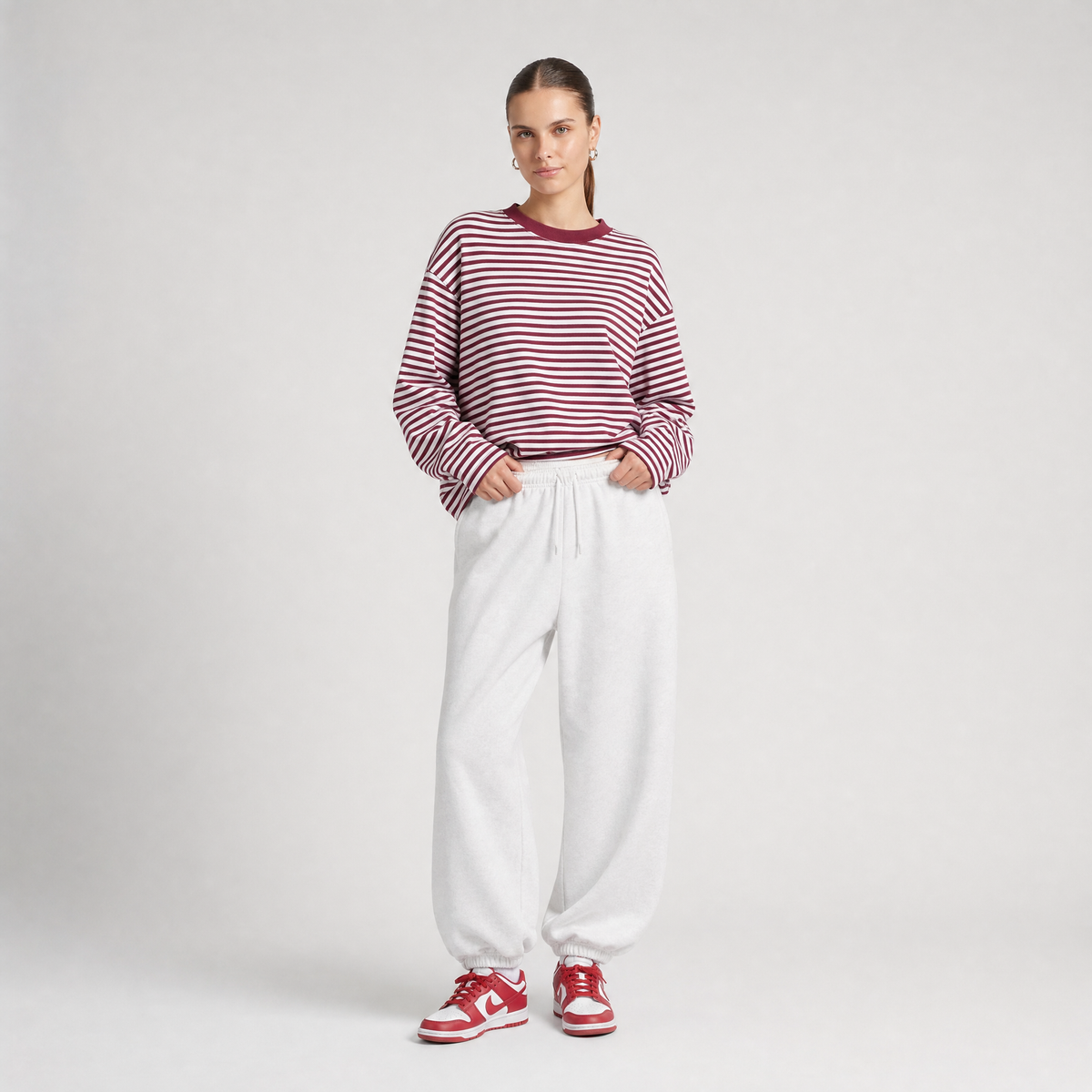 72 Stripe Longsleeve - Red Pink