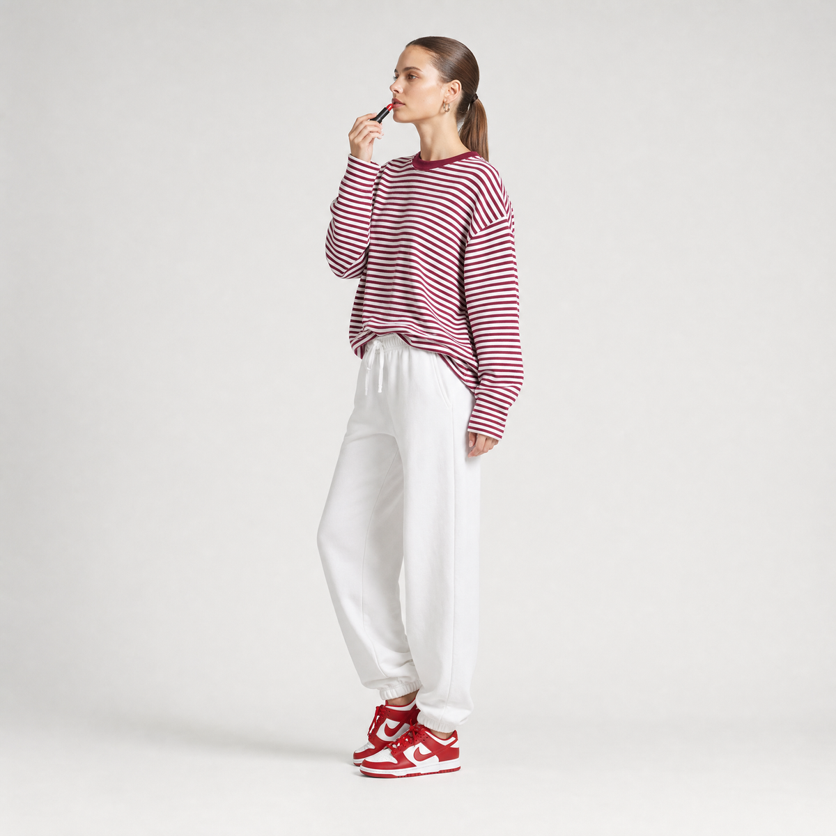72 Stripe Longsleeve - Red Pink